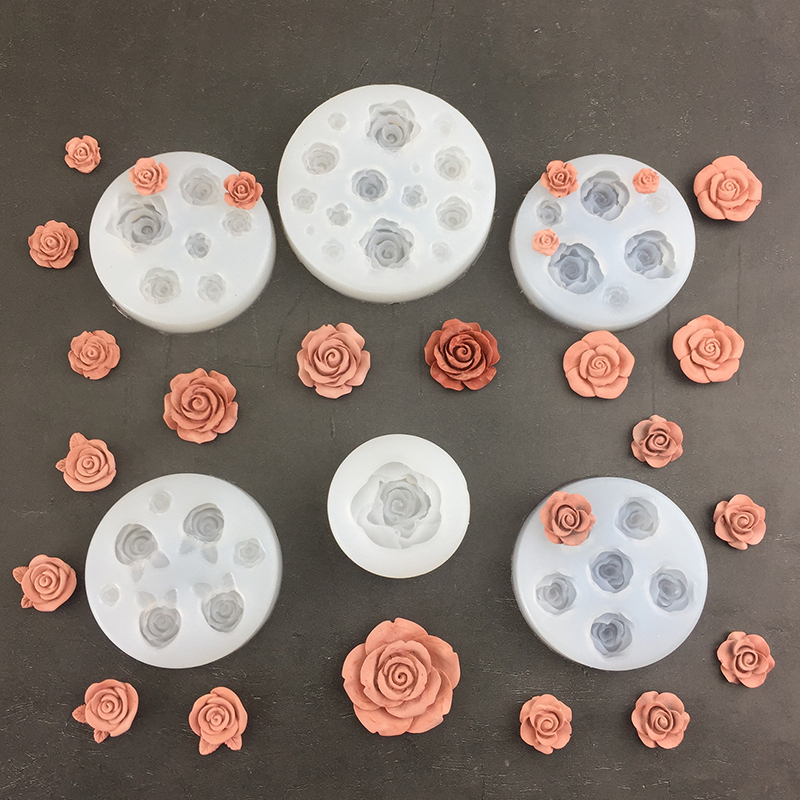 Soap Making Tools - 3D Rose Flower Shape Leaf Silicone