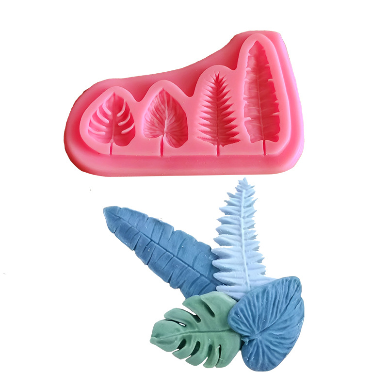 Soap Making Material - Palm Leaves And Turtle Leaf Silicone