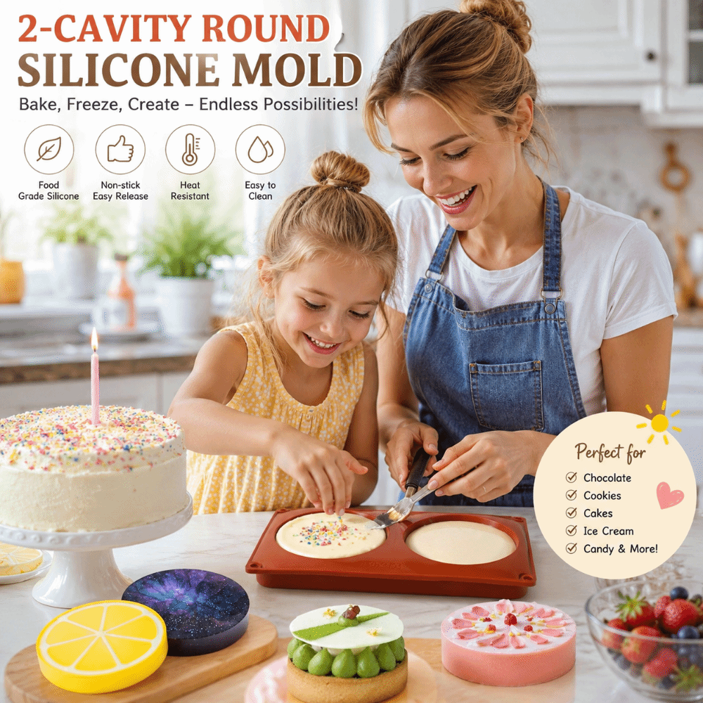 Soap Making Items - Cylinder Shaped Silicone Baking Mold Large