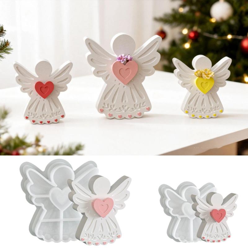 Soap Making Material - Love Angel Gypsum Mold Candle Silicone