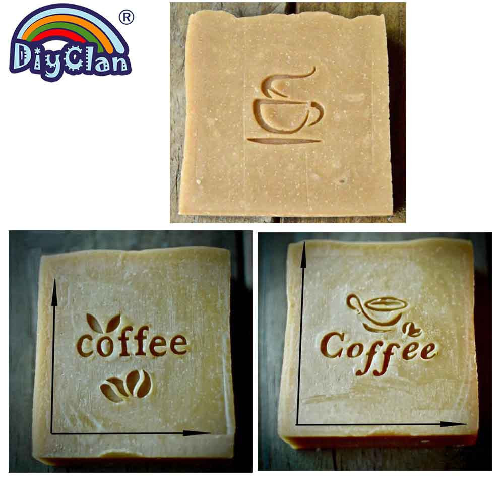 Soap Stamp Custom - Coffee Bean Pattern Handmade Soap Stamp