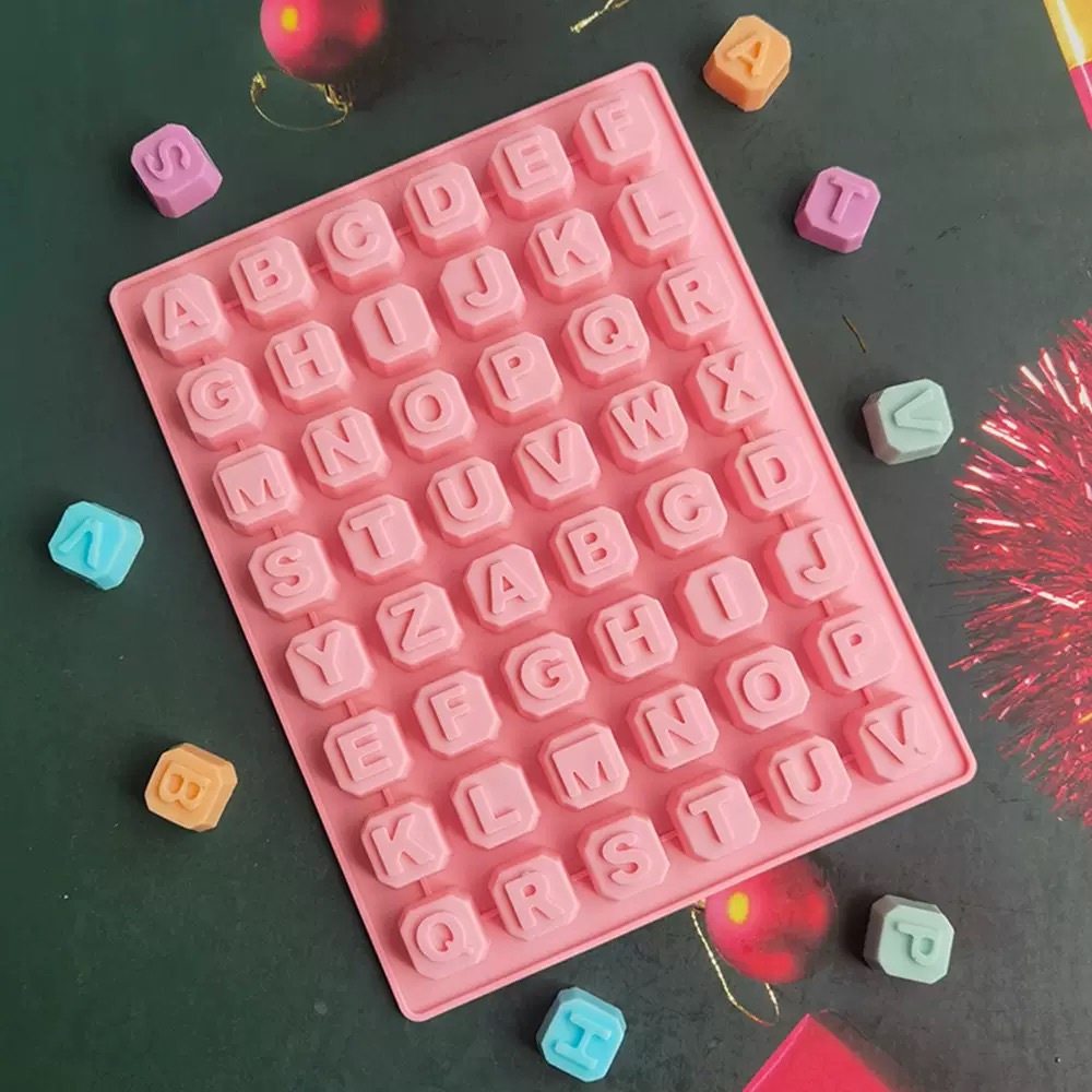 Soap Making Material - 48 Letter Enghish Alphabet letter Silicone