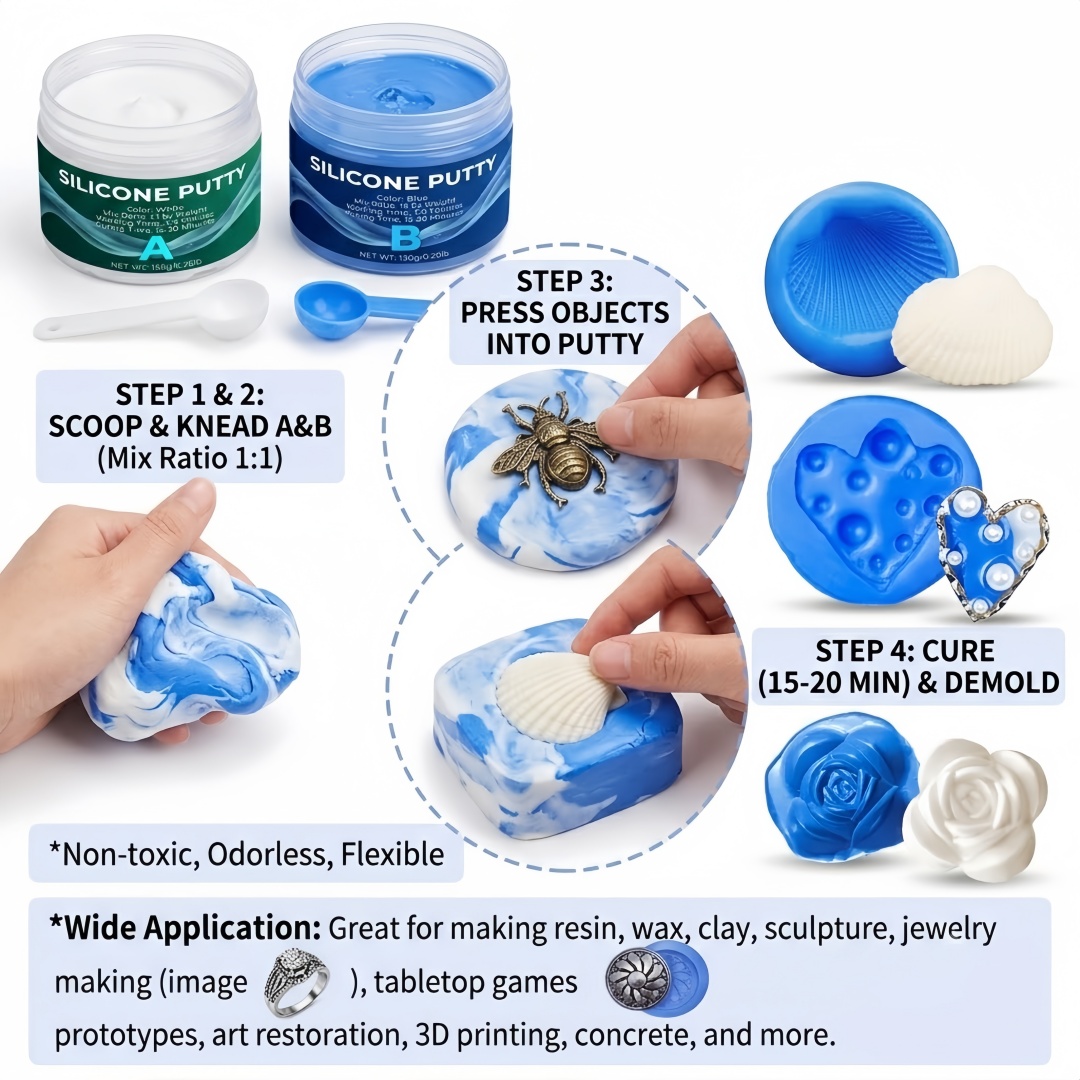 Silicone Putty Mold Making Sup - Soap Making Material recension och pris