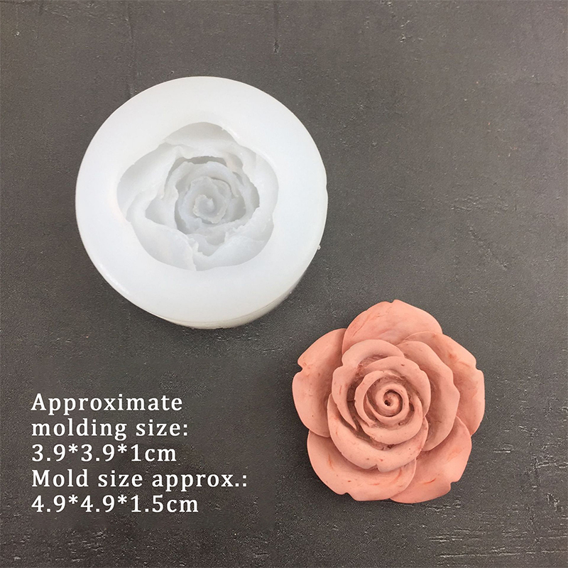 3D Rose Flower Shape Leaf Sili - Soap Making Tools recension och pris