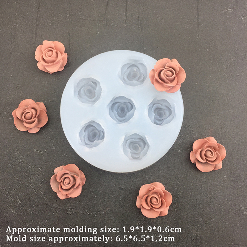 3D Rose Flower Shape Leaf Sili - Soap Making Tools recension och pris