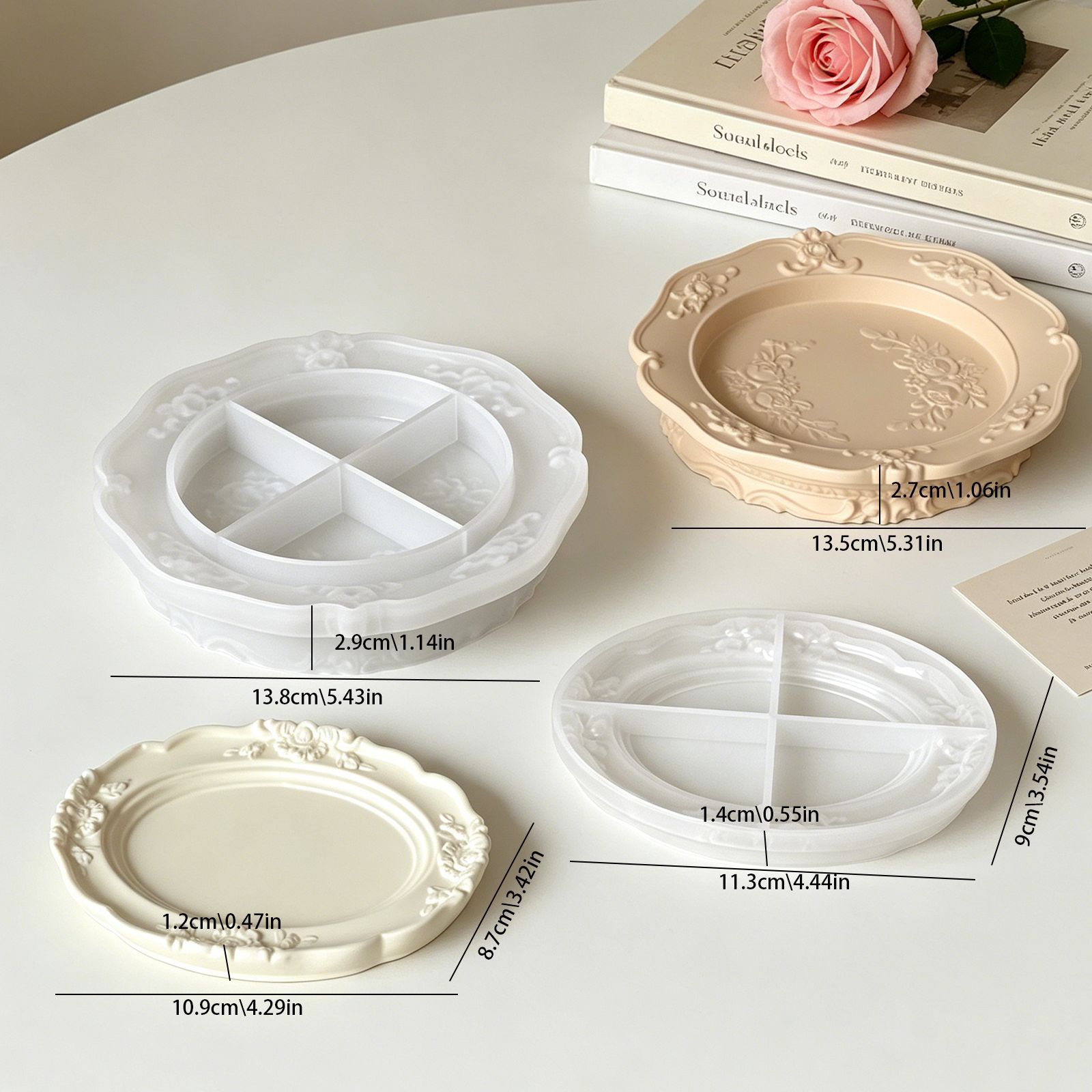 Elegant Vintage Baroque Lace S - Soap Making Material recension och pris