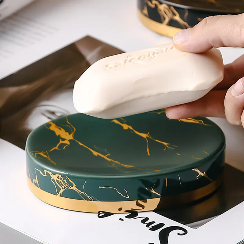 Marble Stripes Ceramics Bathro - Soap Making Items recension och pris