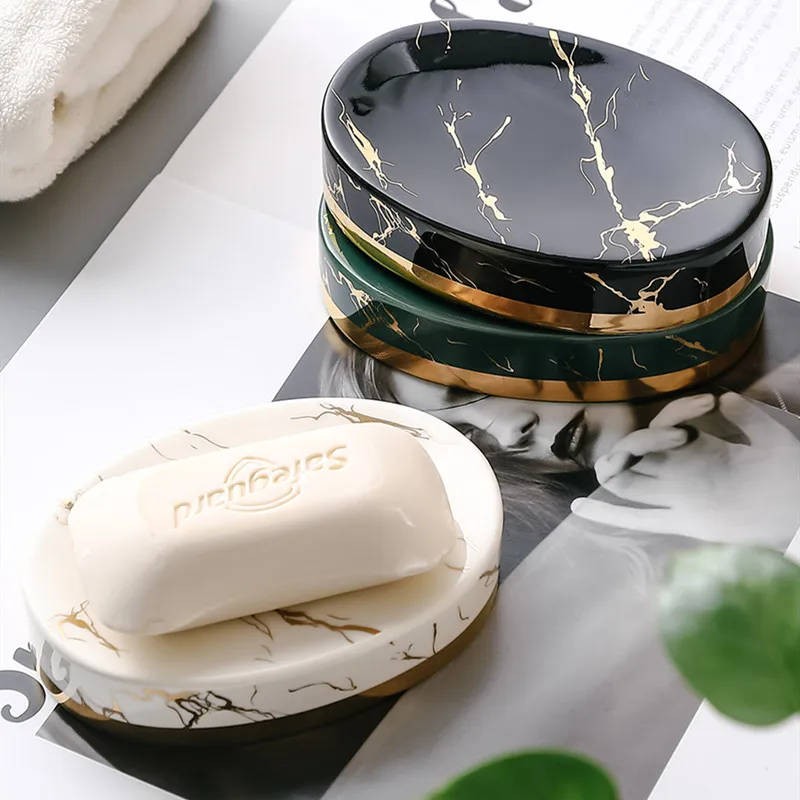 Marble Stripes Ceramics Bathro - Soap Making Items recension och pris