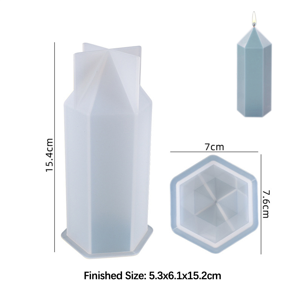 3D Hexagonal Column Candle Mol - Soap Making Diy Kit recension och pris