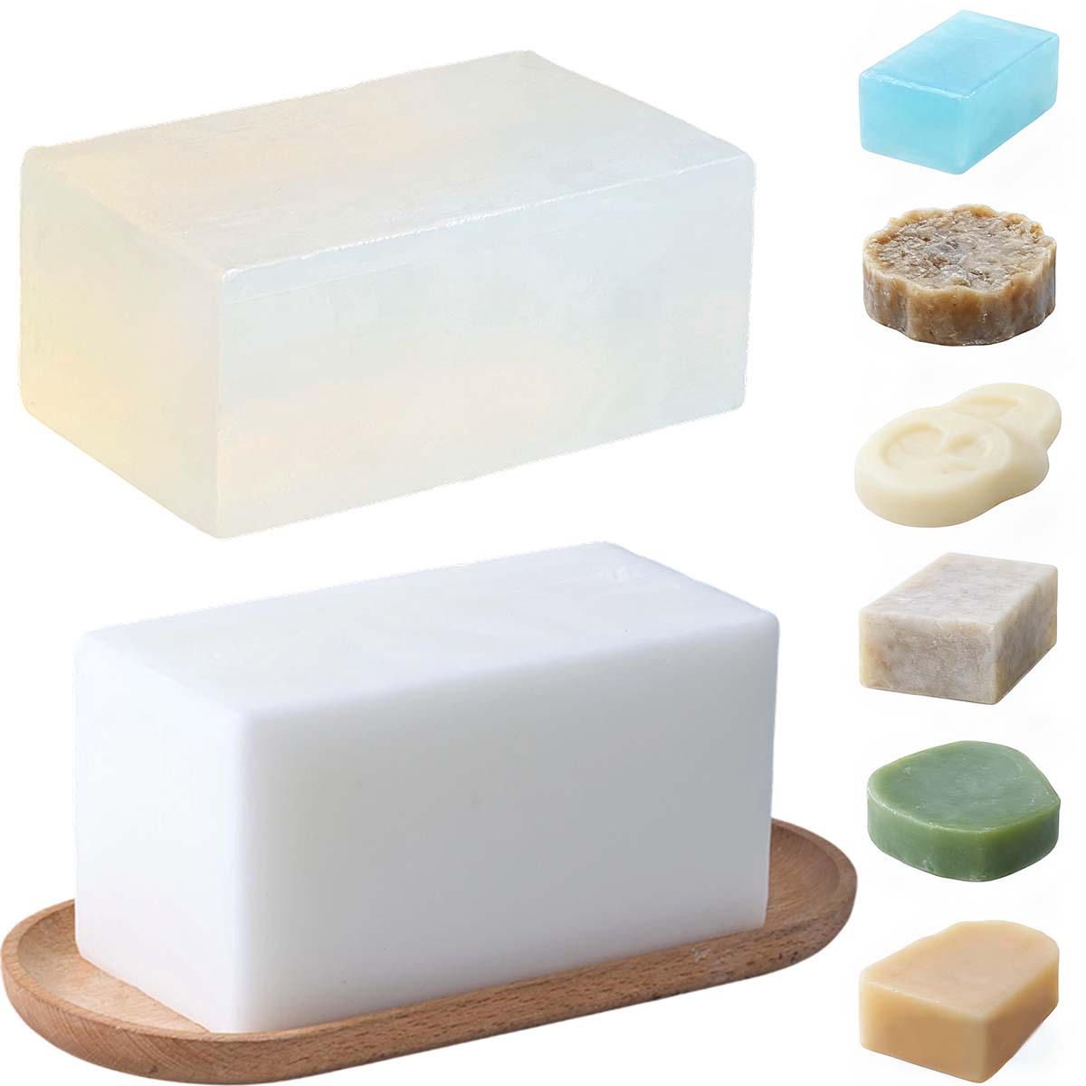 1000g Clear White Soap Base DI - Soap Making Diy Kit recension och pris