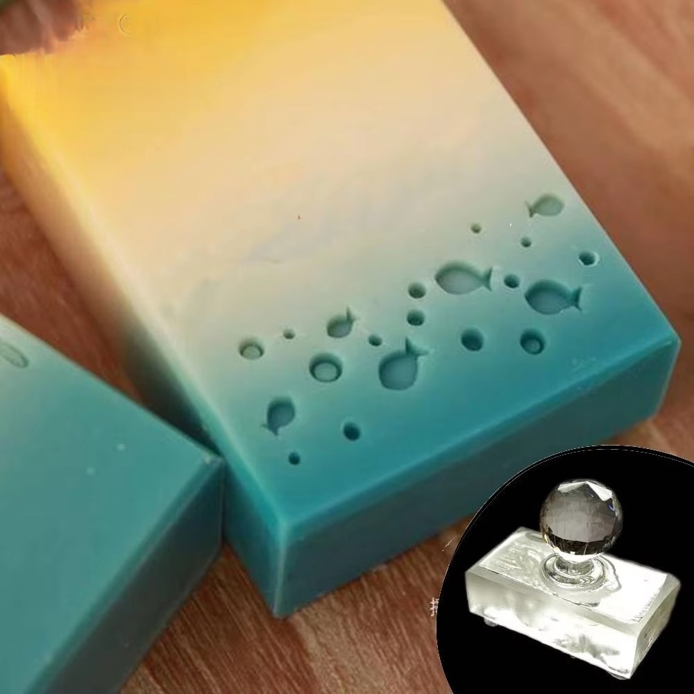 Cute Fish Group Handmade Acryl - Soap Stamp Custom recension och pris