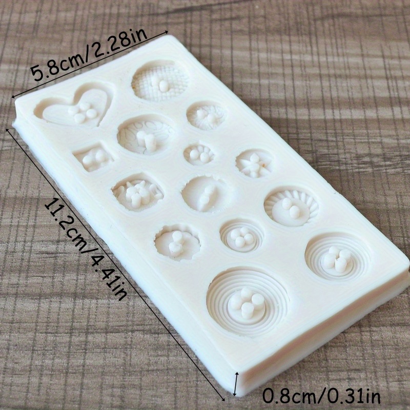 Buttons Shape Silicone Mold Si - Soap Making Tools recension och pris