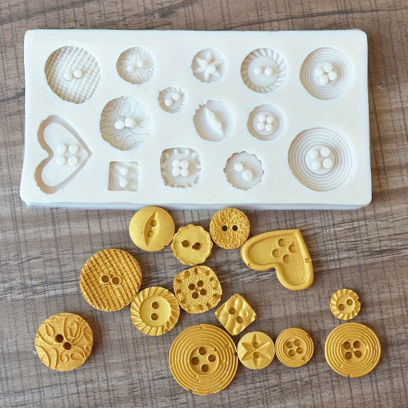 Buttons Shape Silicone Mold Si - Soap Making Tools recension och pris