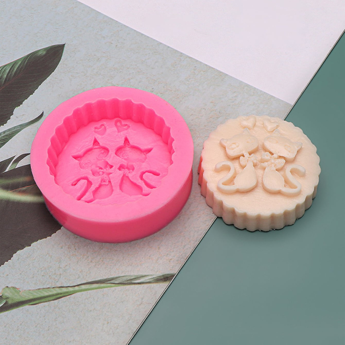 1-Piece Silicone Cat Soap Mold - Soap Making Lye recension och pris