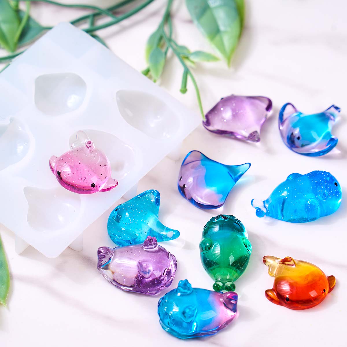 3D Healing Kawaii Manta Ray Wh - Soap Making Material recension och pris