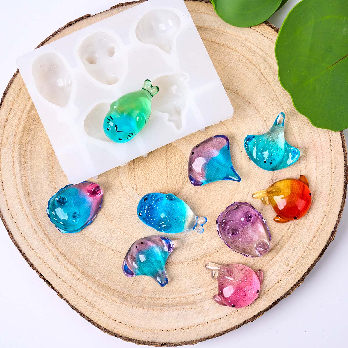3D Healing Kawaii Manta Ray Wh - Soap Making Material recension och pris