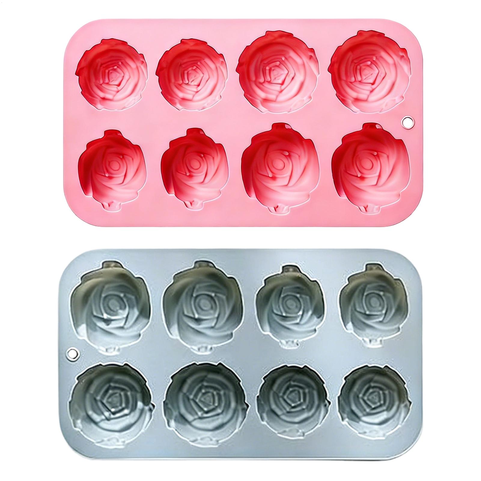 8 Holes Rose Flower Silicone M - Soap Making Tools recension och pris