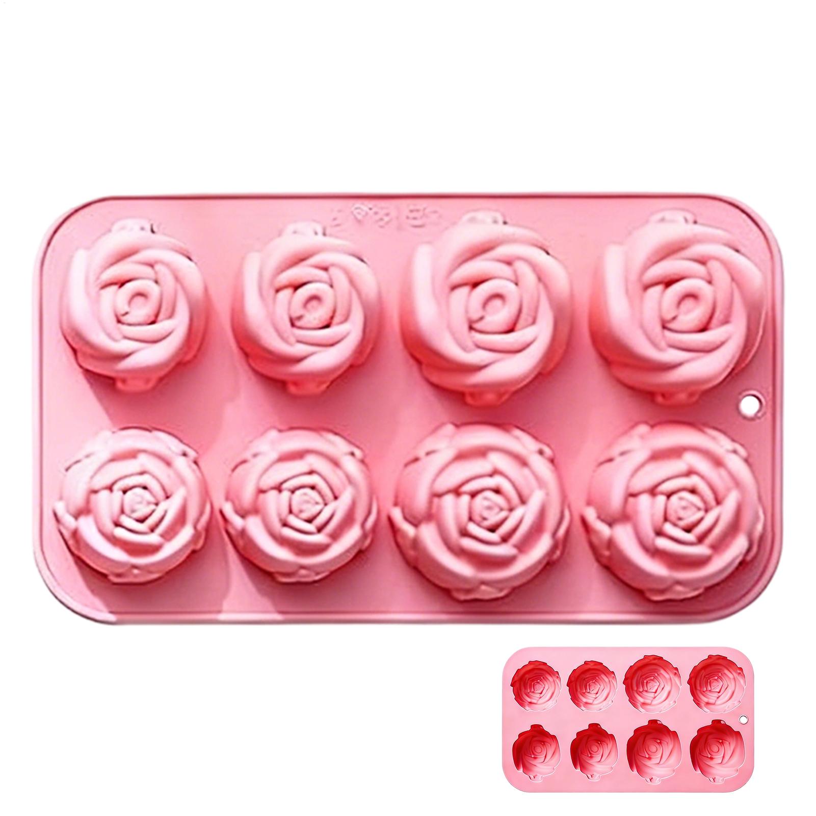 8 Holes Rose Flower Silicone M - Soap Making Tools recension och pris