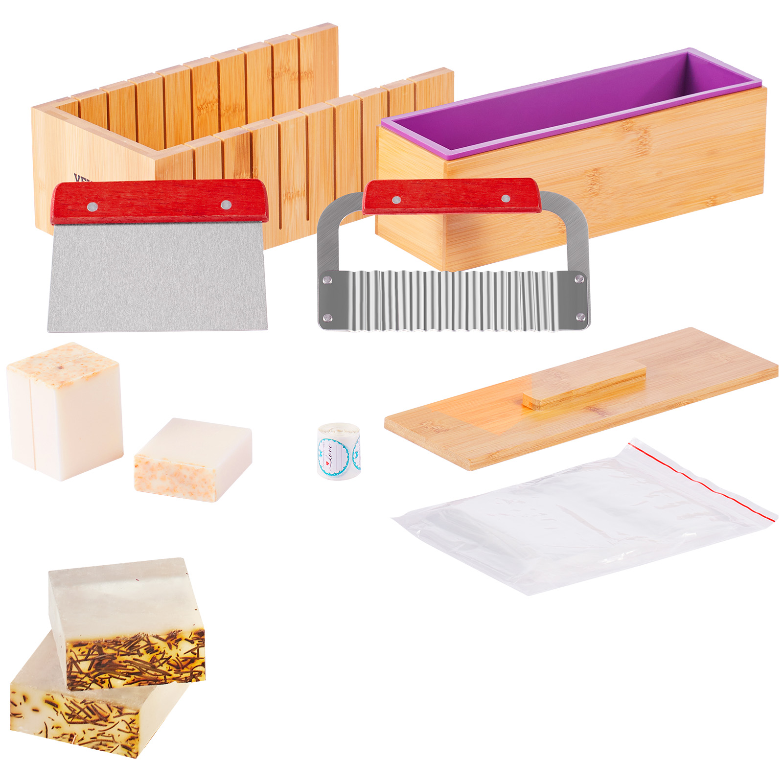 VEVOR Soap Making Kit Bamboo C - Soap Making Items recension och pris
