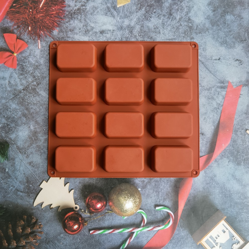 12 Cavity Square Silicone Soap - Soap Making Items recension och pris