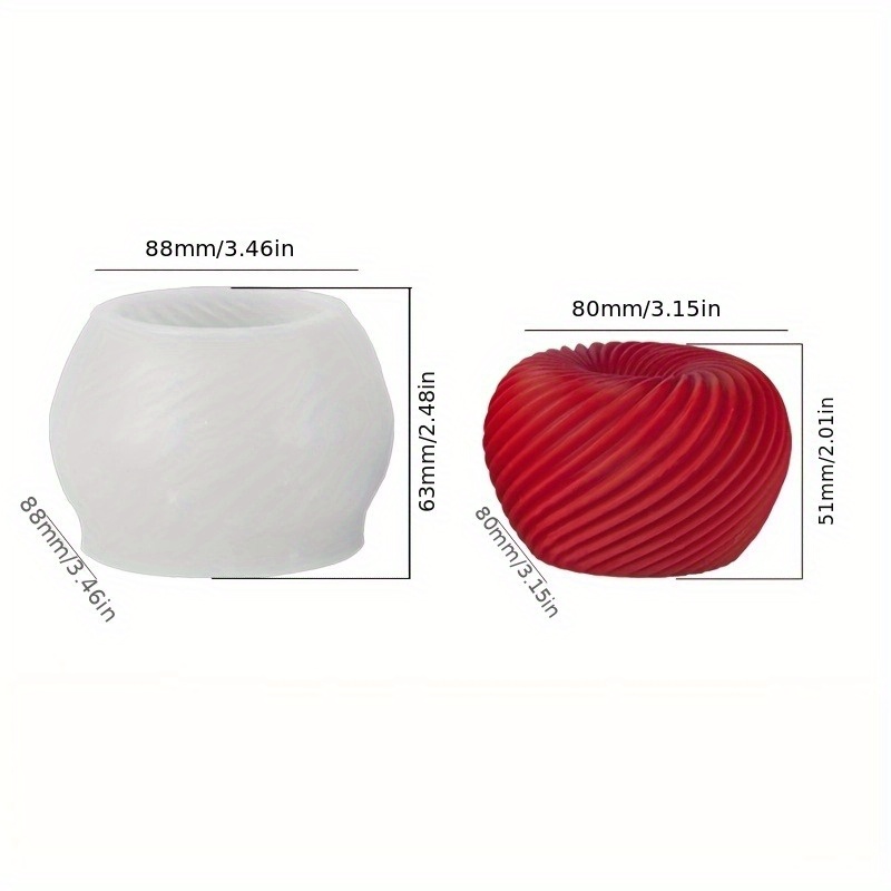 A trendy red apple silicone mo - Soap Making Material recension och pris