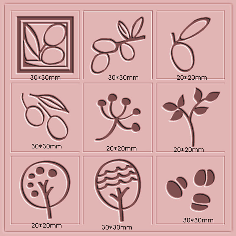 Custom Logo Flower Plants Seri - Soap Stamp Custom recension och pris
