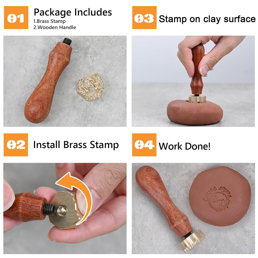 Personalized Clay Stamp with 1 - Soap Stamp Custom recension och pris